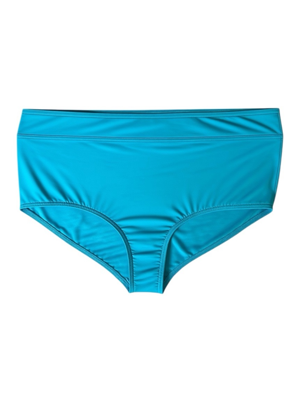 🦀 Women's Plus High Waisted Turquoise Bikini Bottoms